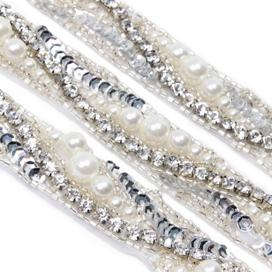 Sienna Wave Trim w Pearls & Crystals