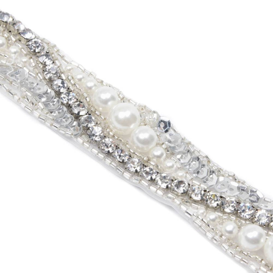 Sienna Wave Trim w Pearls & Crystals