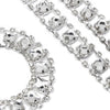 Square Diamante Crystal Chain Trim