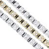 Bevelled Rectangular Bar Metallic Trim w Diamante