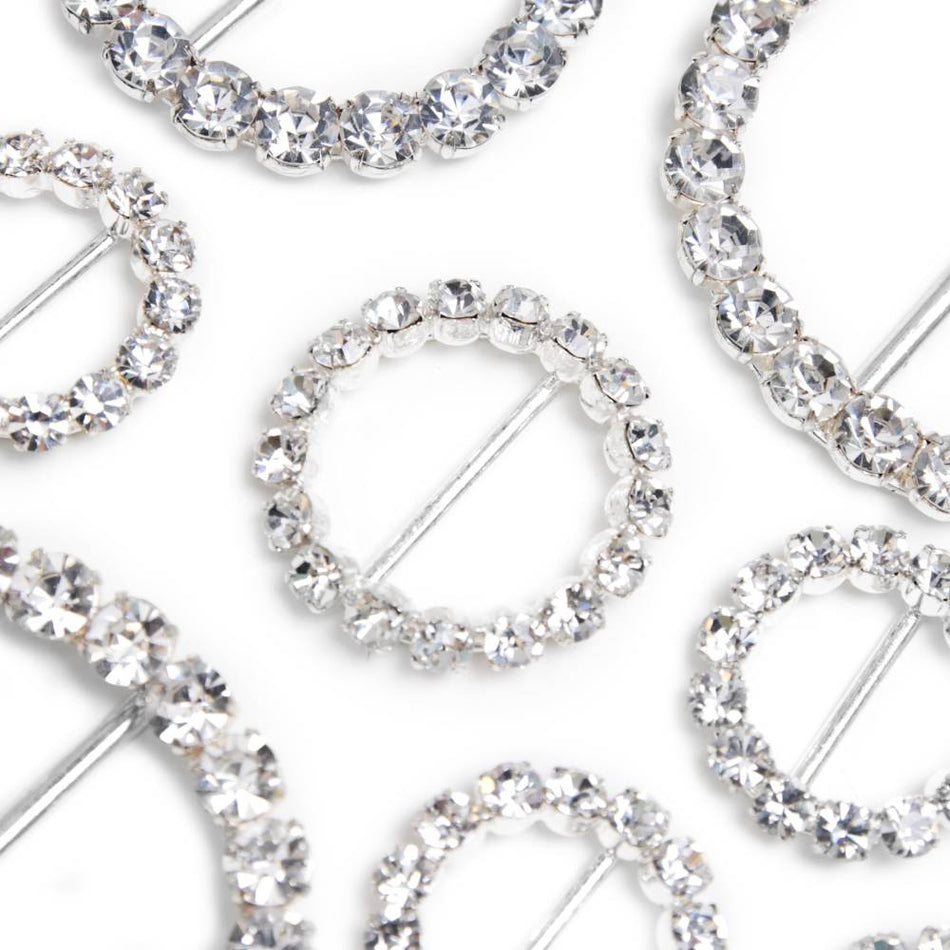 Preciosa Diamante Round Metal Buckle