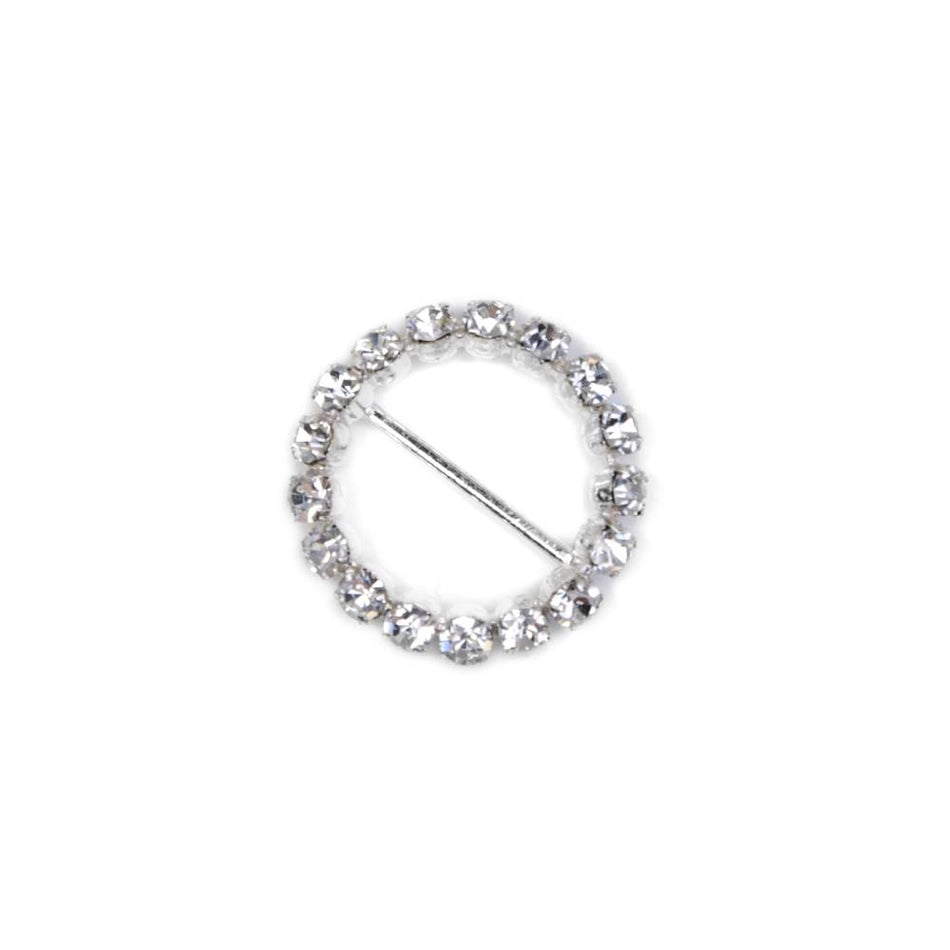 Preciosa Diamante Round Metal Buckle