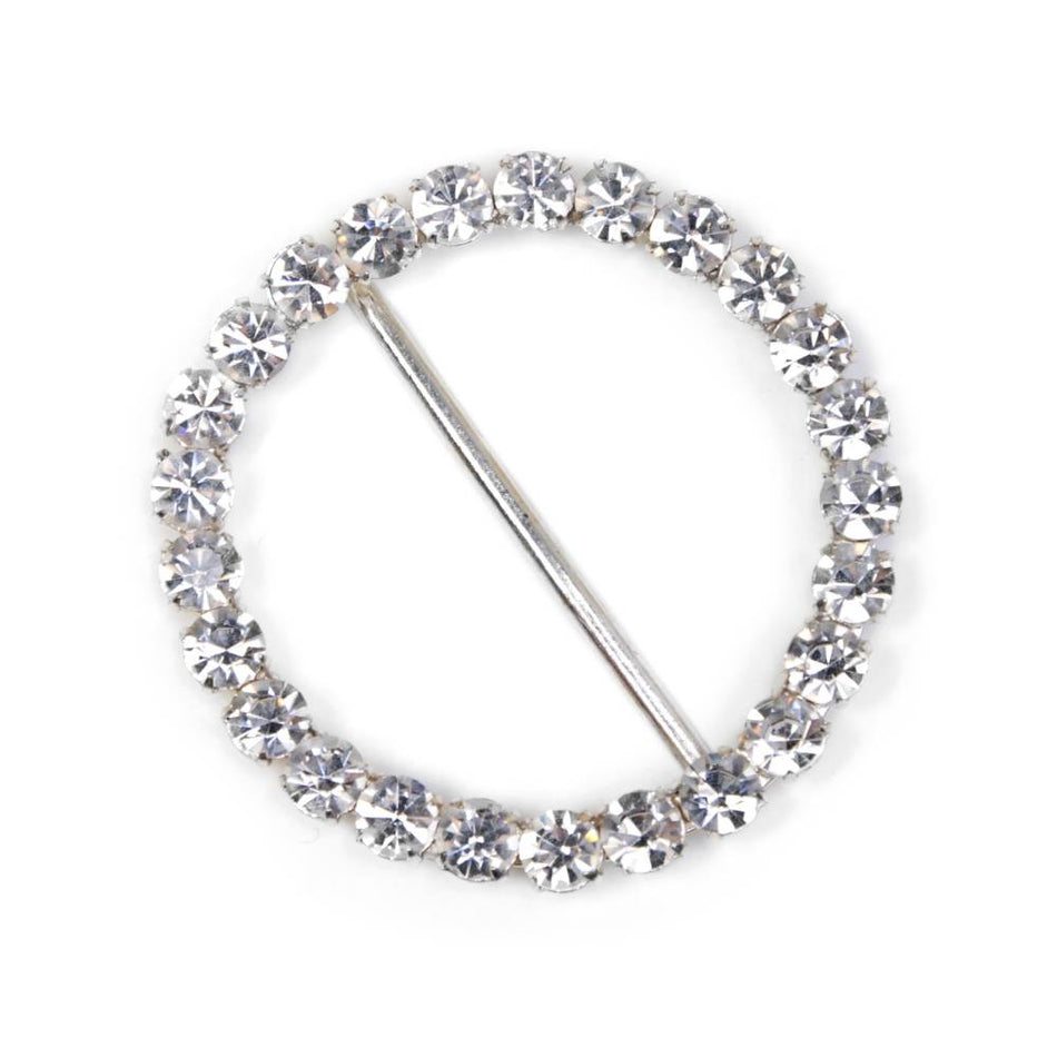 Preciosa Diamante Round Metal Buckle