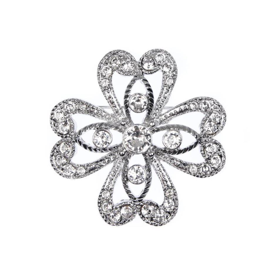 Diamante Rhinestone Brooches