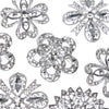 Diamante Rhinestone Brooches