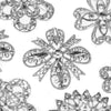 Diamante Rhinestone Brooches