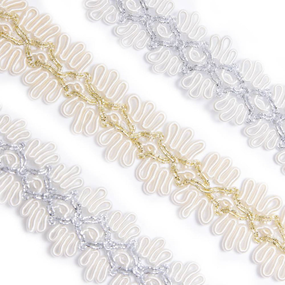 Fine Cord Braid w Lurex Centre