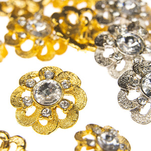 Vintage Style Diamante Buttons - Mary