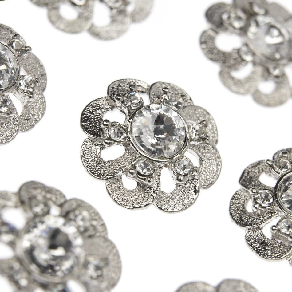 Vintage Style Diamante Buttons - Mary