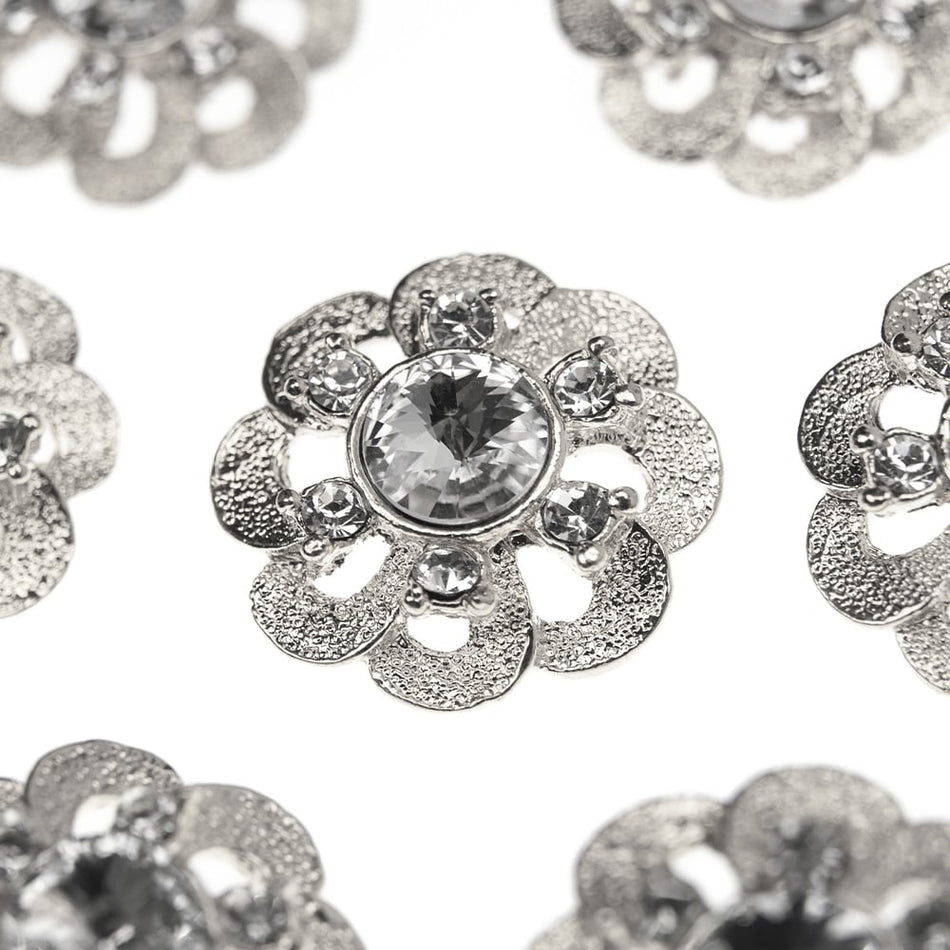 Vintage Style Diamante Buttons - Mary