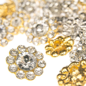 Vintage Style Diamante Buttons - Alice