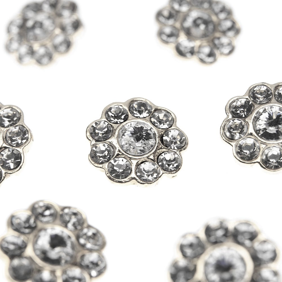 Vintage Style Diamante Buttons - Alice