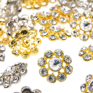 Vintage Style Diamante Buttons - Emily