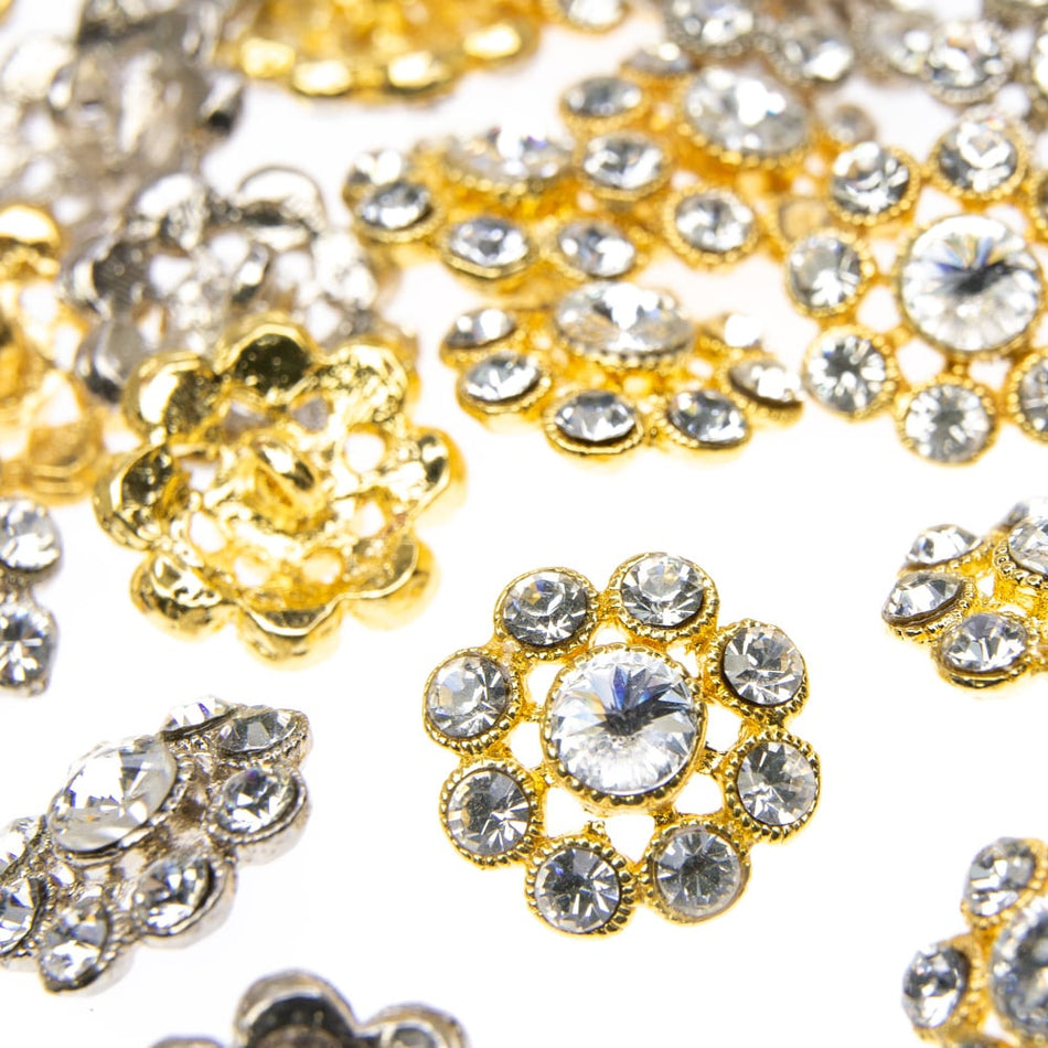 Vintage Style Diamante Buttons - Emily