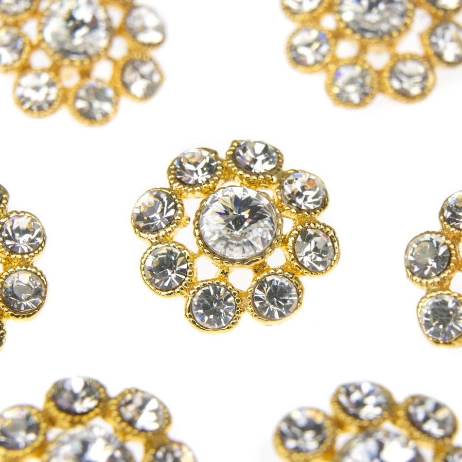 Vintage Style Diamante Buttons - Emily