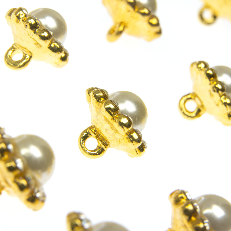Vintage Style Diamante Buttons - Nancy