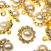 Vintage Style Diamante Buttons - Nancy