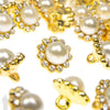 Vintage Style Diamante Buttons - Nancy