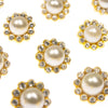Vintage Style Diamante Buttons - Nancy
