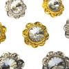Vintage Style Diamante Buttons - Polly