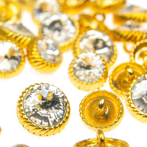 Vintage Style Diamante Buttons - Lena