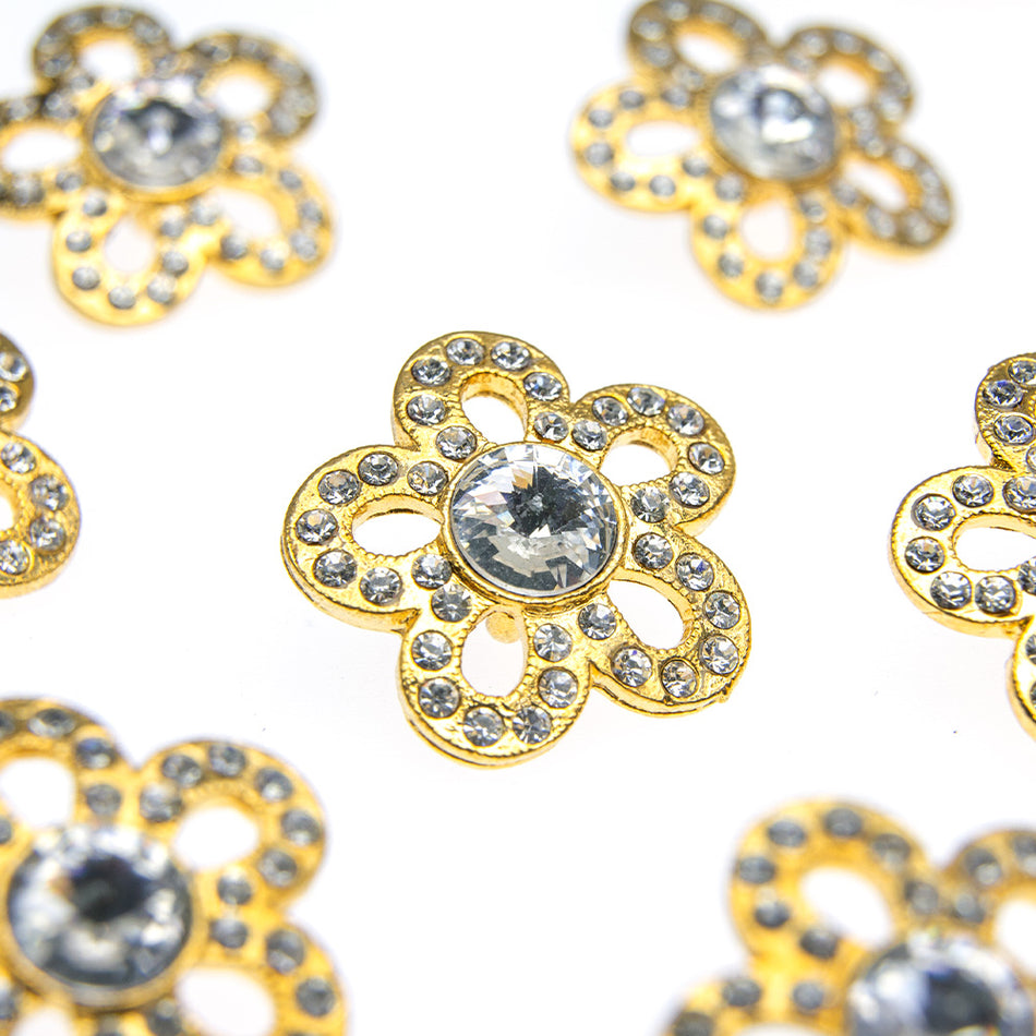Vintage Style Diamante Buttons - Betty
