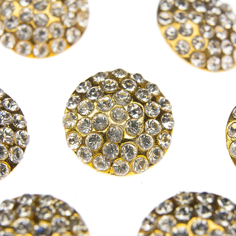 Vintage Style Diamante Buttons - Nellie