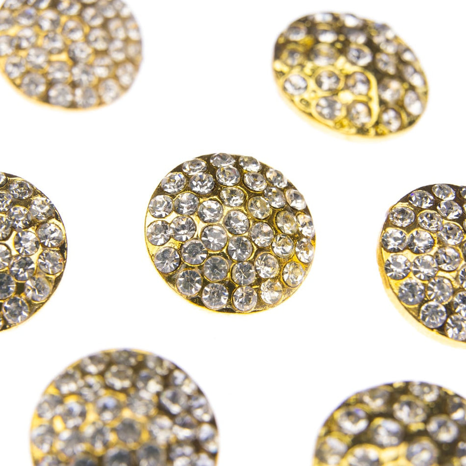 Vintage Style Diamante Buttons - Nellie