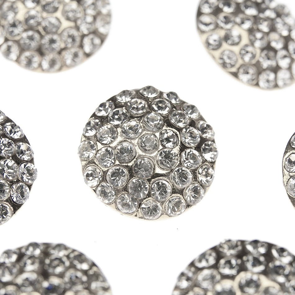 Vintage Style Diamante Buttons - Nellie