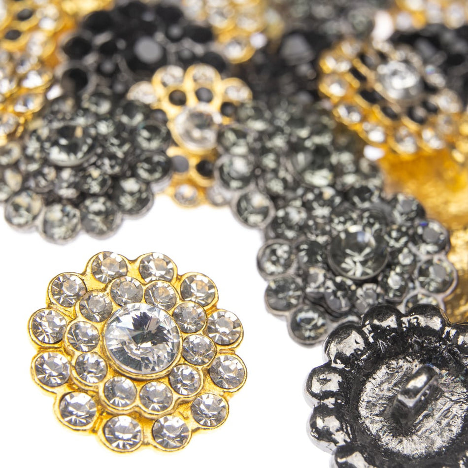 Vintage Style Diamante Buttons - Ivy