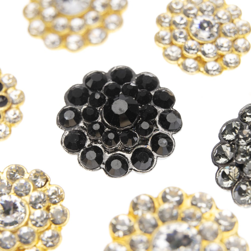 Vintage Style Diamante Buttons - Ivy