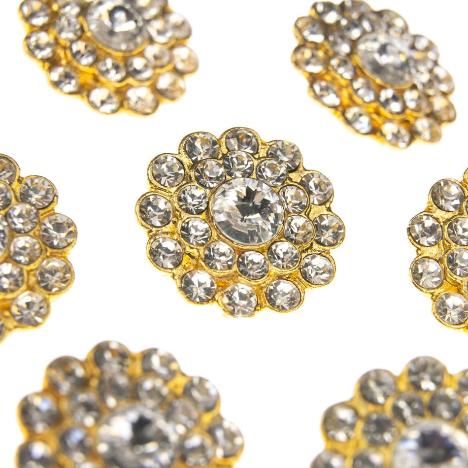 Vintage Style Diamante Buttons - Ivy