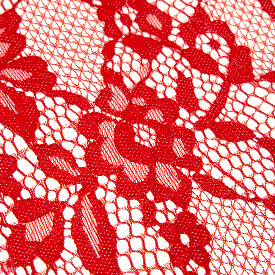 Floral Honeycomb Raschel Stretch Lace