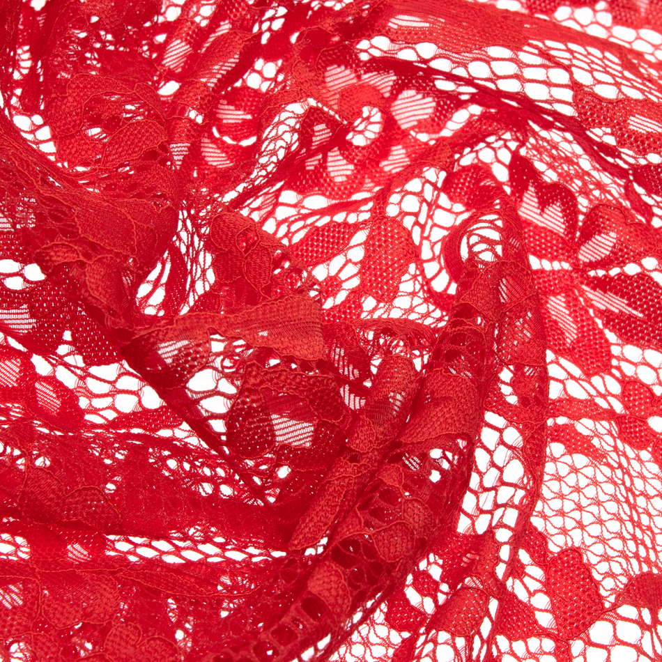 Floral Honeycomb Raschel Stretch Lace