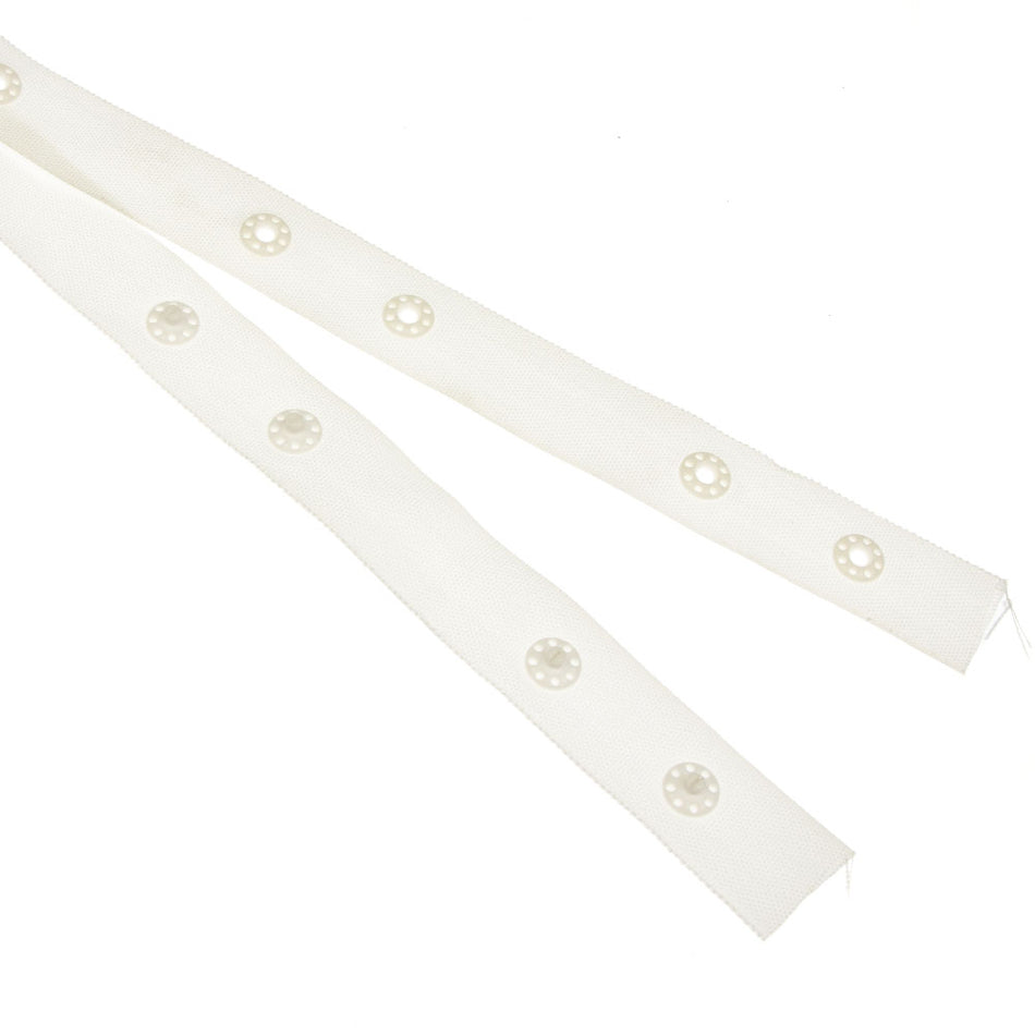 Snap Fastener Tape w Round Press Studs - 17mm