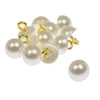 Japanese Dome Pearl Button w Metal Shank (12 Pack)