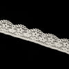 Rose Floral Stretch Lace Trim w Scalloped Edging