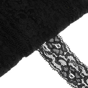 Zinnia Floral & Swirls Stretch Lace Trim