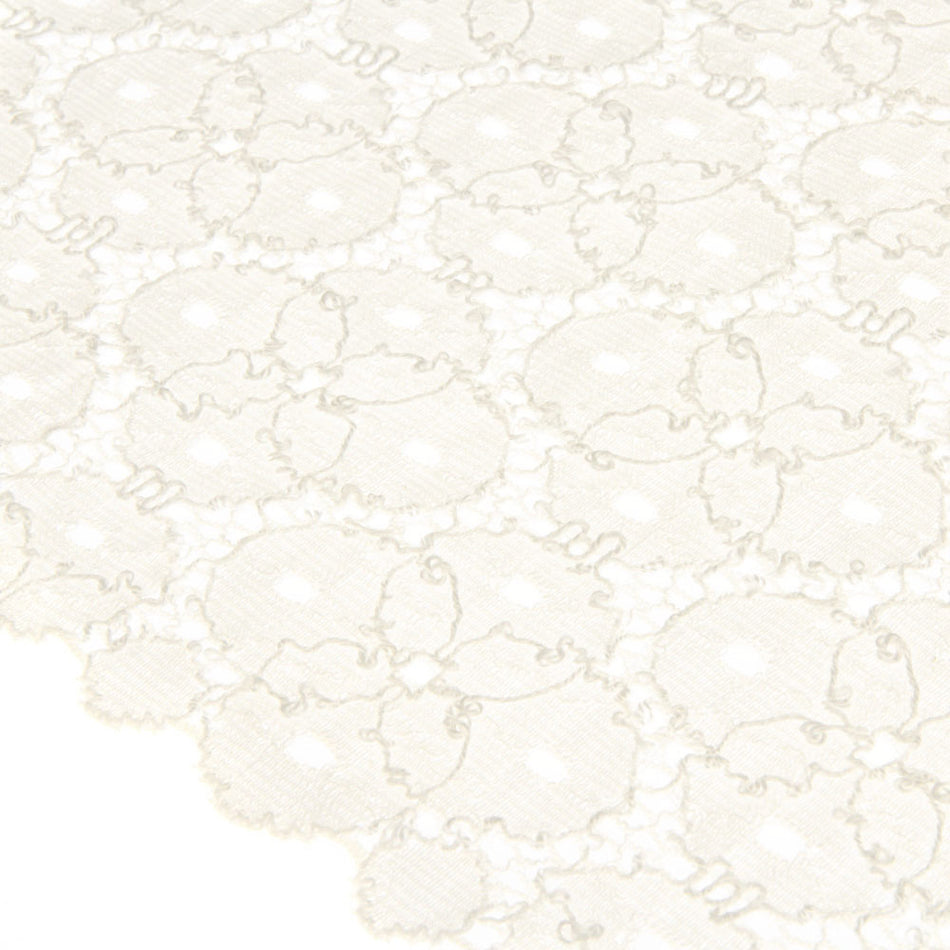 Spotted Circles Stretch Lace Trim