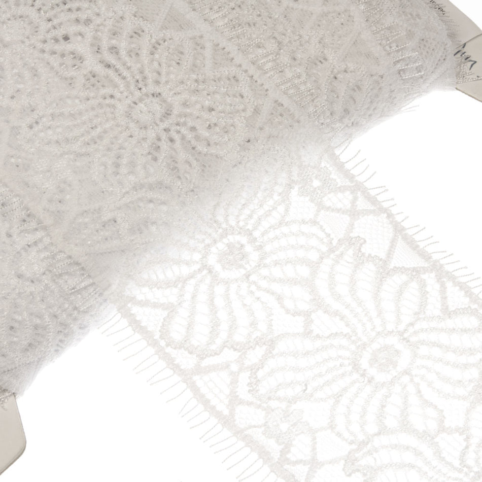 Wildflowers Stretch Lace Trim w Fringed Edging