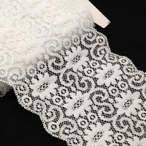 Lotus Stretch Lace Trim w Swirls