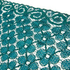 Lattice Floral Stretch Lace Trim w Swirled Edging