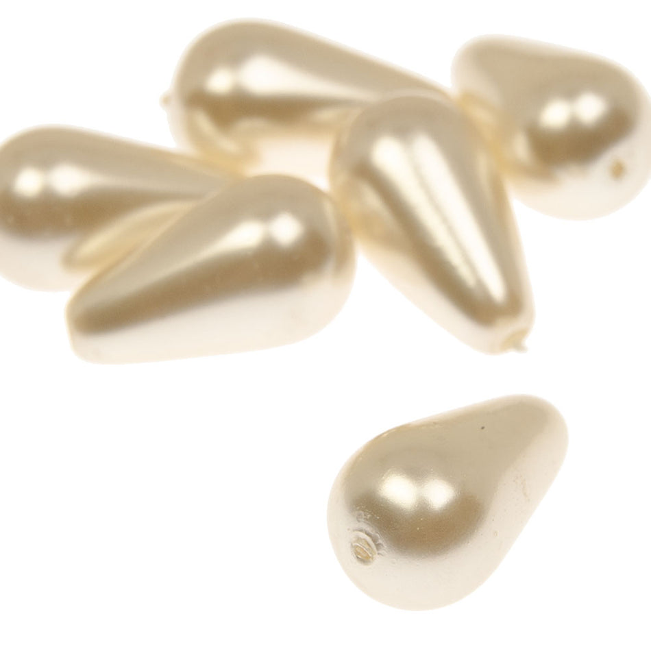 Preciosa Pearl Teardrop Bead - 16x9mm (6 Pack)