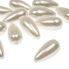 Teardrop Pearl Beads - Vertical Drilled - 22x12mm (12 Pack)