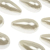 Teardrop Pearl Beads - Vertical Drilled - 28x15mm (12 Pack)