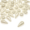 Teardrop Pearl Beads - Horizontal Drilled - 10x6mm (48 Pack)