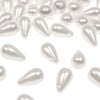 Teardrop Pearl Beads - Horizontal Drilled - 10x6mm (48 Pack)