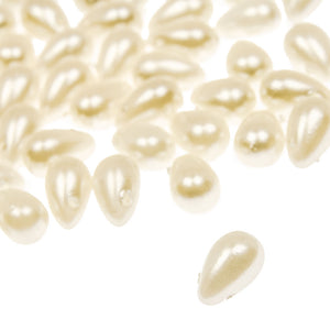 Teardrop Pearl Beads - Horizontal Drilled - 8x5mm (48 Pack)
