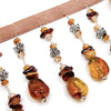 Flowers & Stones Bead Tassel Trim