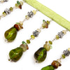 Flowers & Stones Bead Tassel Trim
